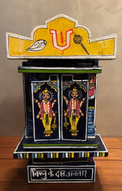 A Stunning Art piece of - Vishnu's 10 Avatar Handcrafted Story Telling Box