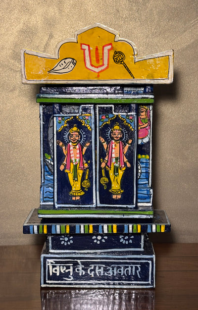 A Stunning Art piece of - Vishnu's 10 Avatar Handcrafted Story Telling Box