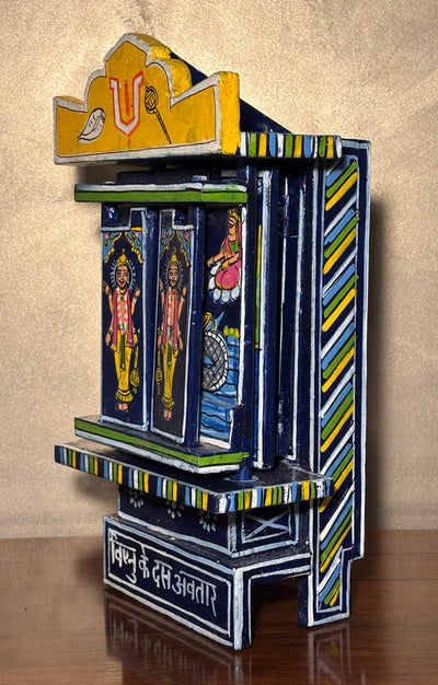 A Stunning Art piece of - Vishnu's 10 Avatar Handcrafted Story Telling Box