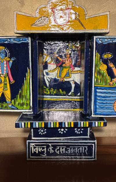 A Stunning Art piece of - Vishnu's 10 Avatar Handcrafted Story Telling Box