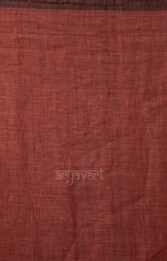 Peach Tissue Linen Saree