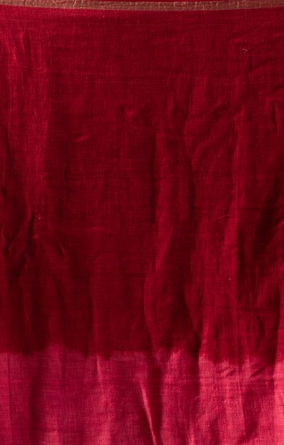A striking Tie & Dye Linen Saree  In The Shades of Rose