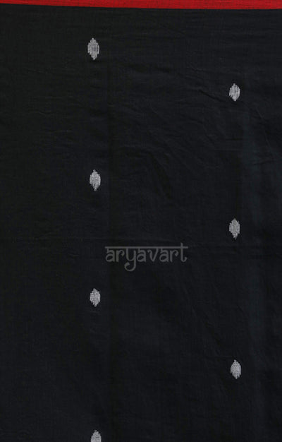 Black Cotton with Jamdani Woven Design