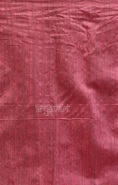 Rose Pink Silk Saree With Woven In Sequence & Jamdani Motifs