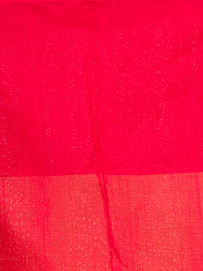 Yellow Matka silk saree with red temple border and Jamdani design in pallu