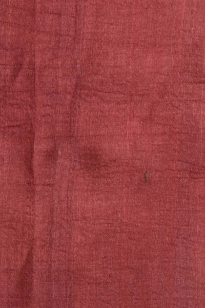 Shaded Tussar Silk Saree With Block Print  & Zari Border