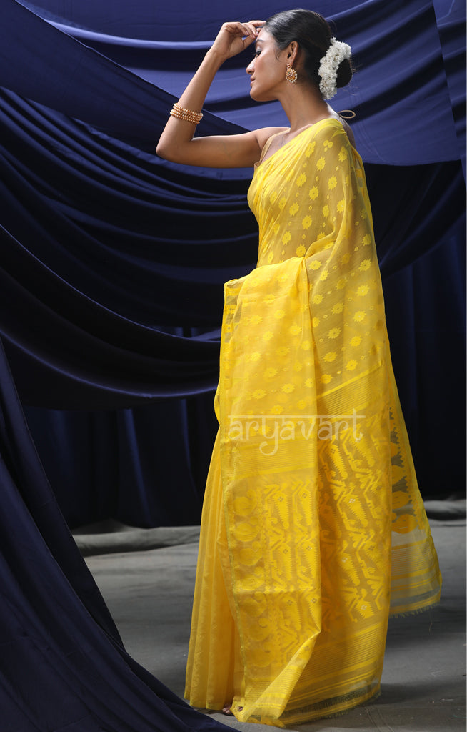 Yellow saree