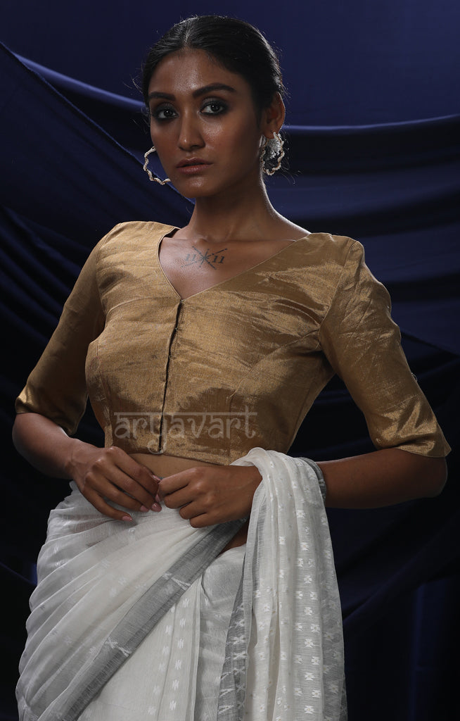 The Perfect Golden Silk Tissue Blouse