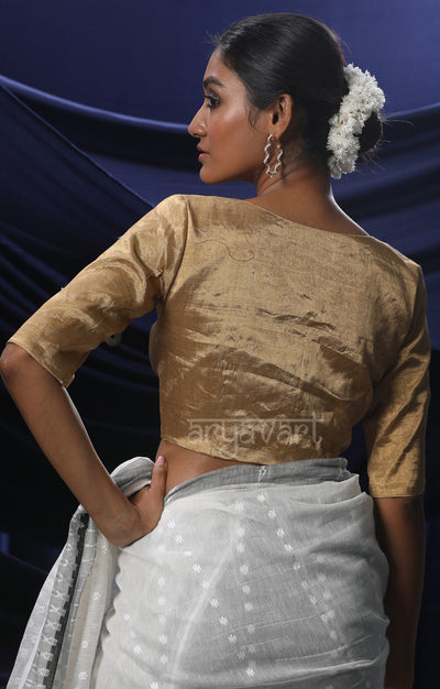 The Perfect Golden Silk Tissue Blouse
